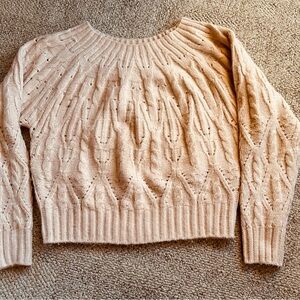 White House Black Market Light Pink Knit Sweater